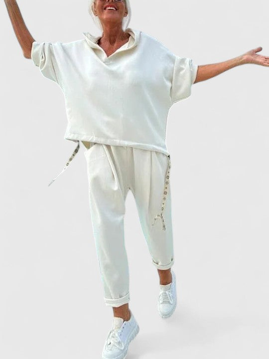 Sally | Set Confortabil cu Hanorac și Bluză de Trening