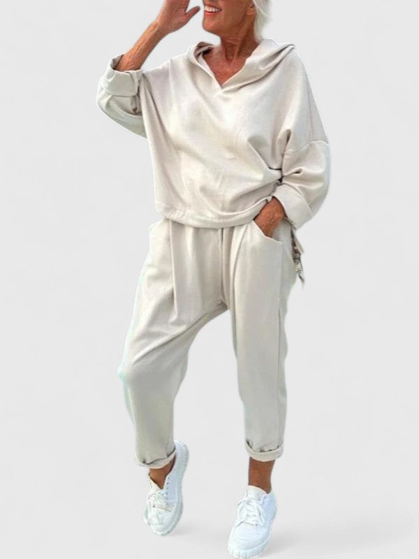 Sally | Set Confortabil cu Hanorac și Bluză de Trening