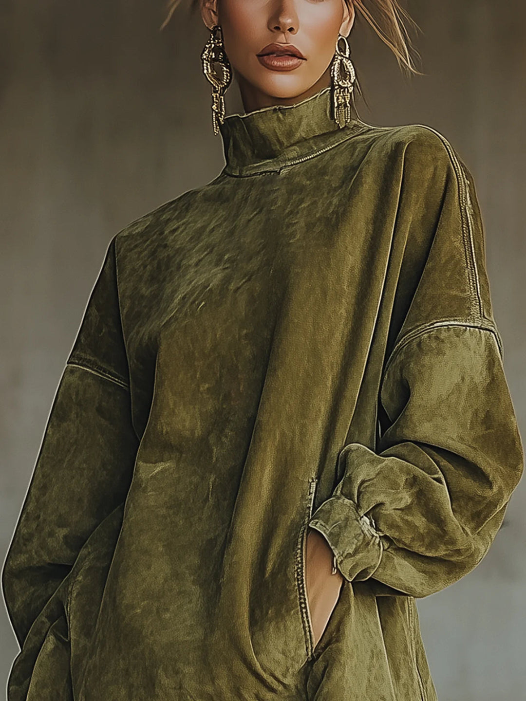 Virela | Long Sleeved Mini Dress